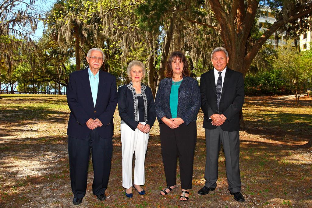 Board members of the Pearl Lamonica Grief Center of Bay County: From left Harold Dybdal Sr., Quinta Scarfo, Linda Burman, president; Robert Wilkos