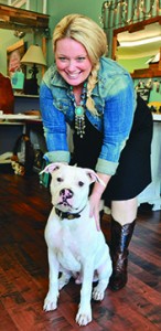 Angela Bradley and Boomer