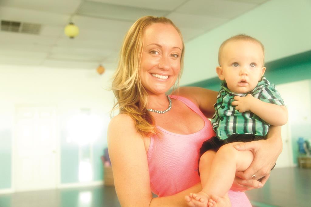 Jackie Bell and her son