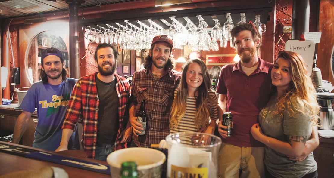 L-R: PAT HUNT, MATT MONTGOMERY, JUDD MANUEL, RACHEL HOFFMAN, PHIL MERCER, LAUREN BORGMAN