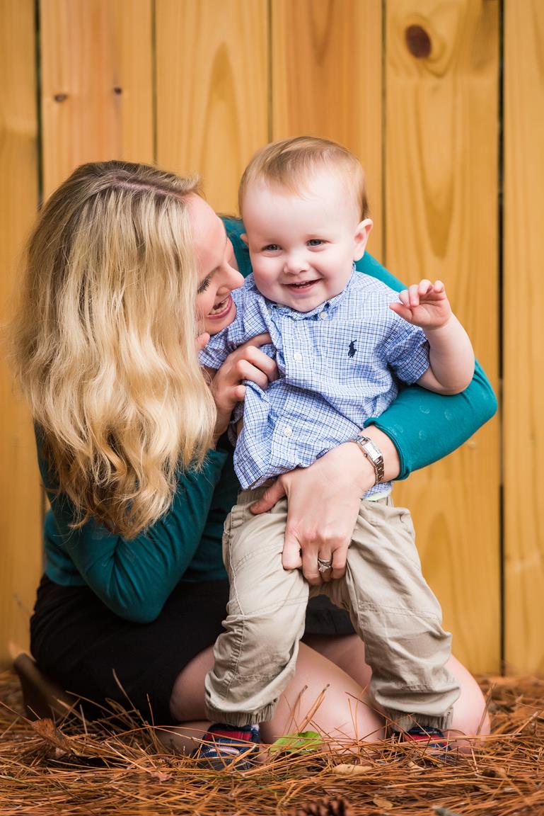 Holly Gardner with Baby James Gardner 